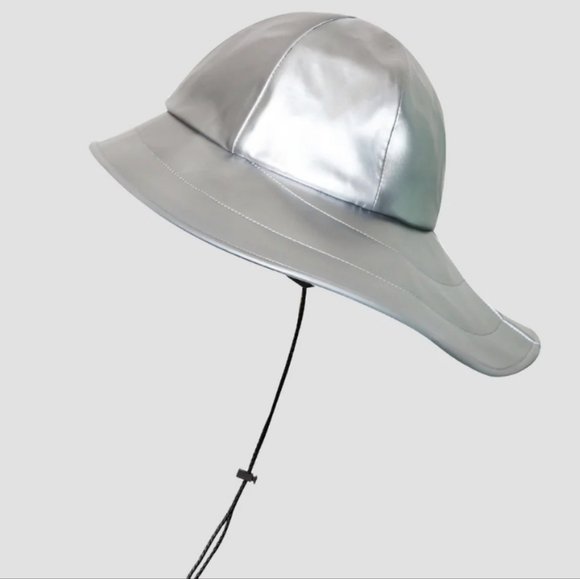 NEW Hairbrella Satin-Lined Waterproof Sou'wester Rain Hat - Picture 9 of 10